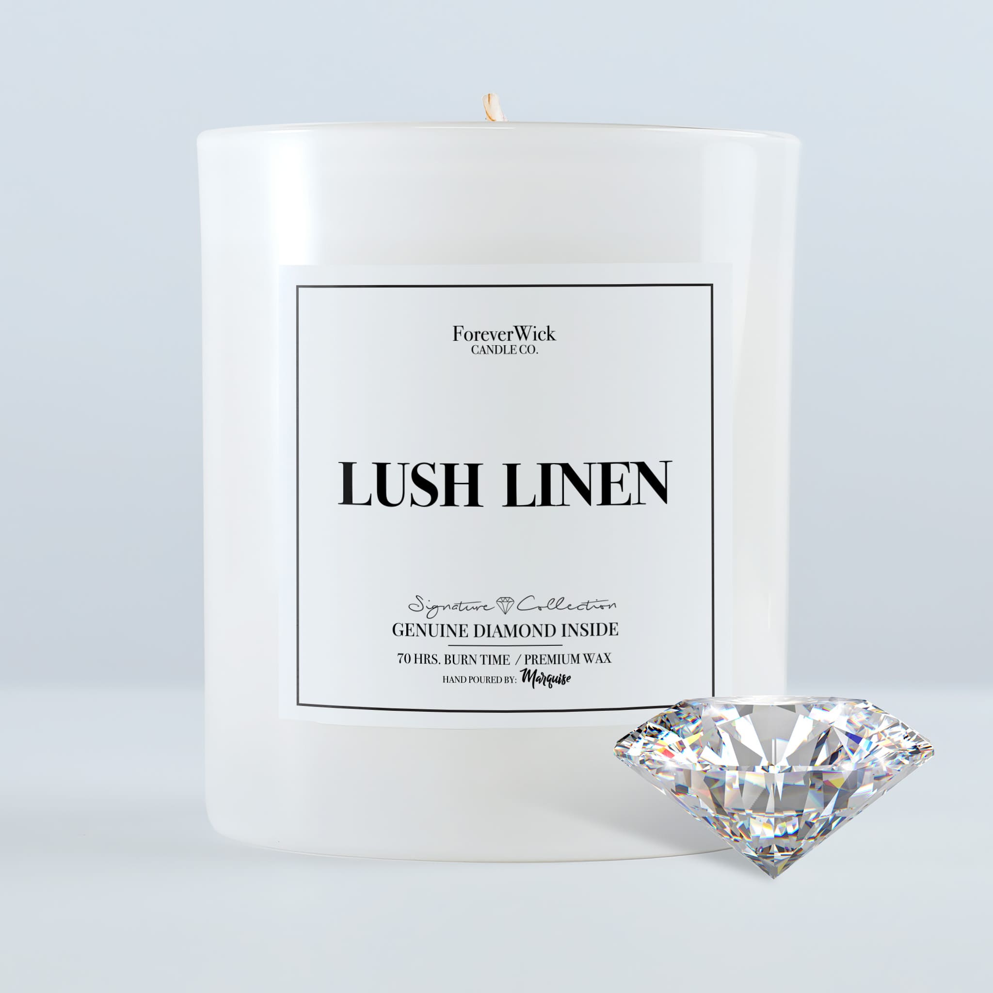 Lush Linen Diamond Candle