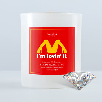 I'm Lovin it Diamond Candle