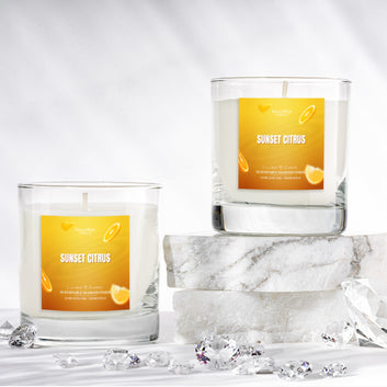 Sunset Citrus Diamond Candle