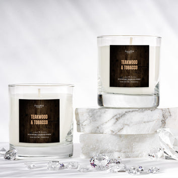 Teakwood & Tobacco Diamond Candle