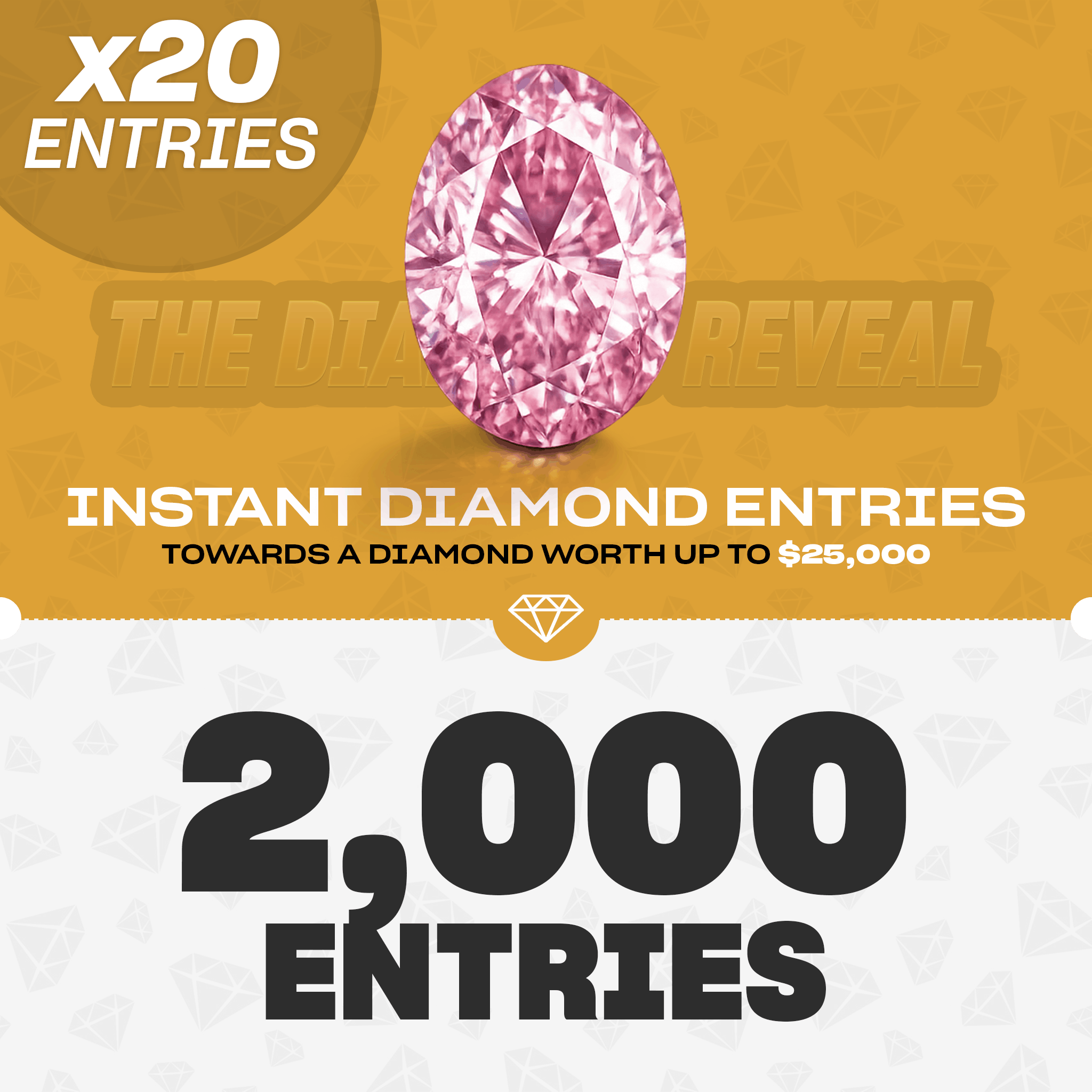 Easy Entry - Gold (2,000 Entries)