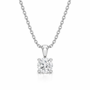 0.50 ct. tw. Lab Diamond Pendant w/ 18" Chain (925 Sterling Silver)