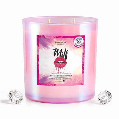 MILF Double Diamond Sparkle Candle