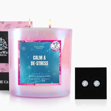 Calm and De Stress 2 Diamond Candle