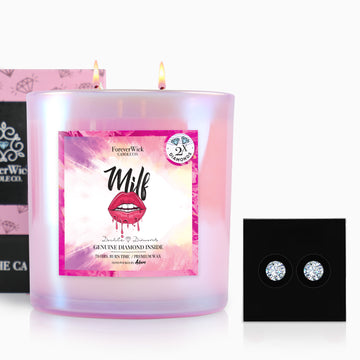 MILF Double Diamond Sparkle Candle