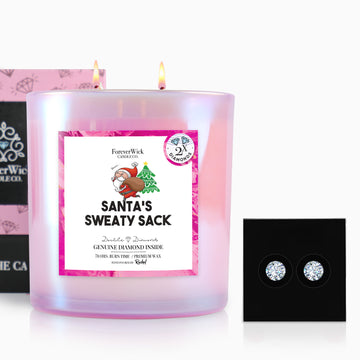 Santa's Sweaty Sack 2 Diamond Candle