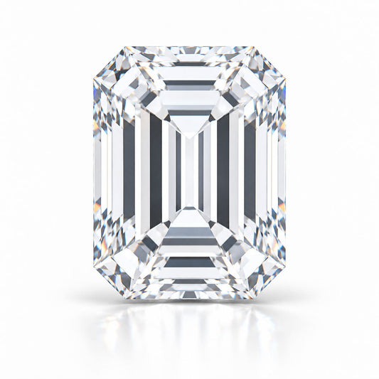 Emerald cut lab grown diamond