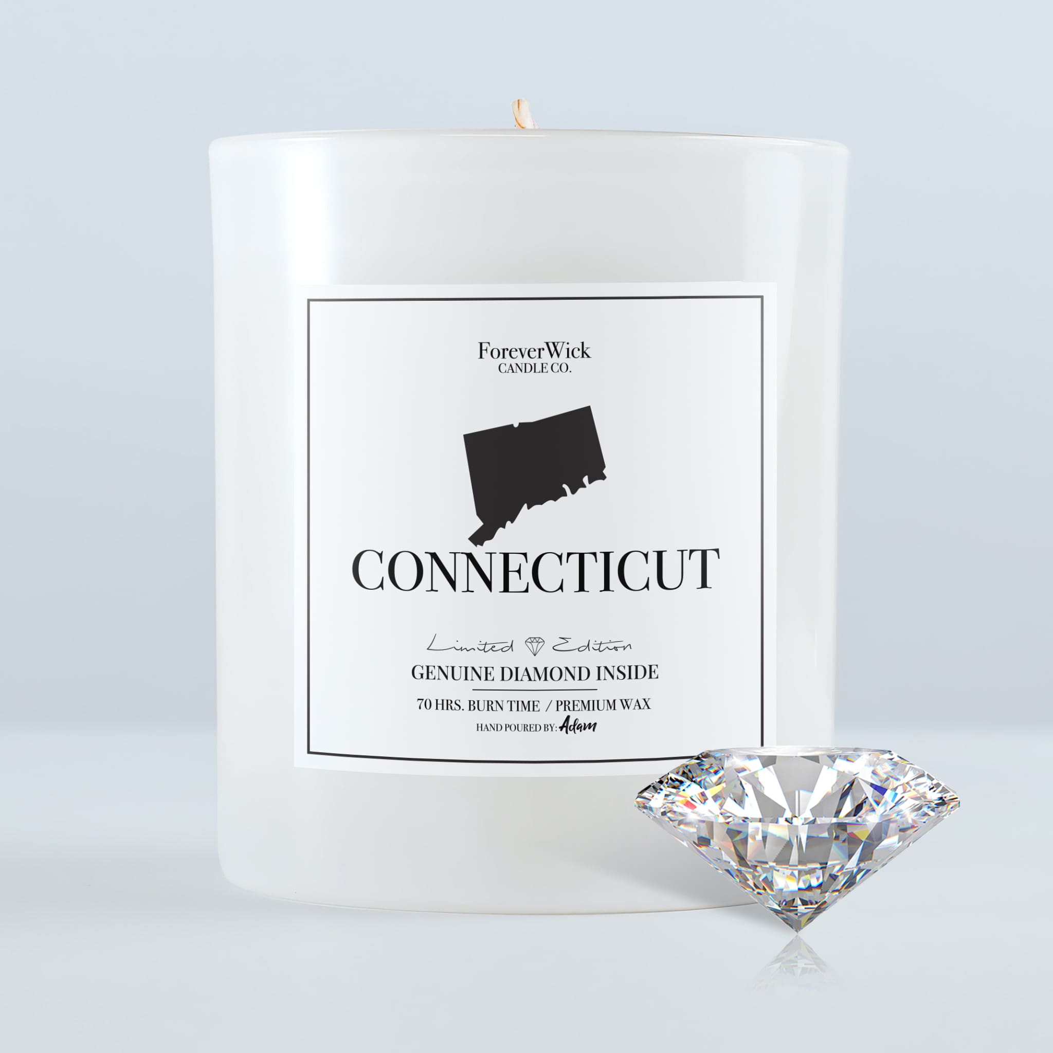 Connecticut Diamond Candle