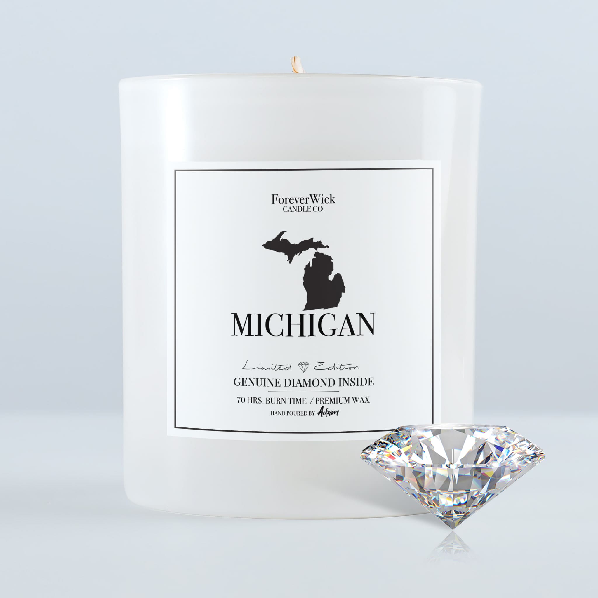 Michigan Diamond Candle