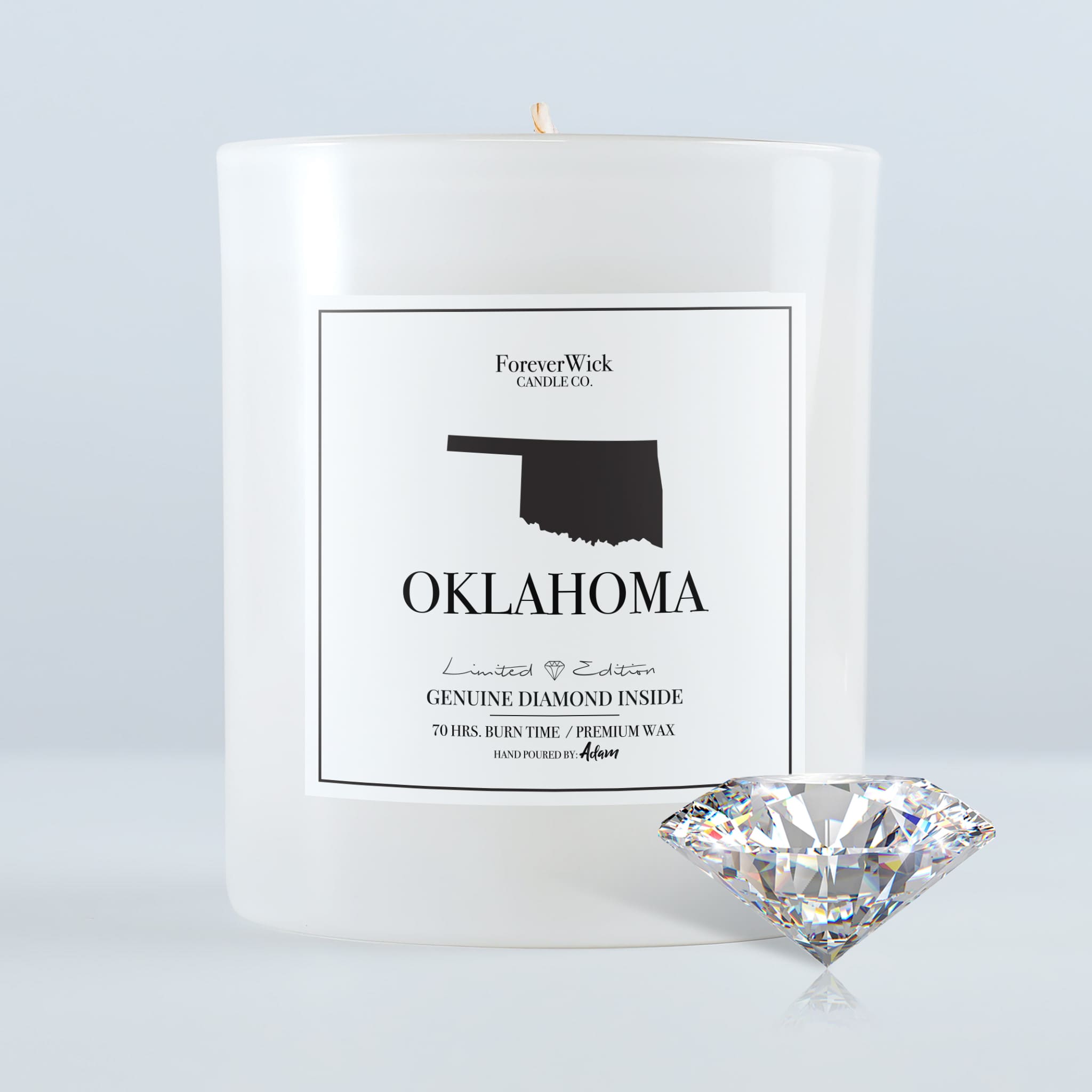 Oklahoma Diamond Candle