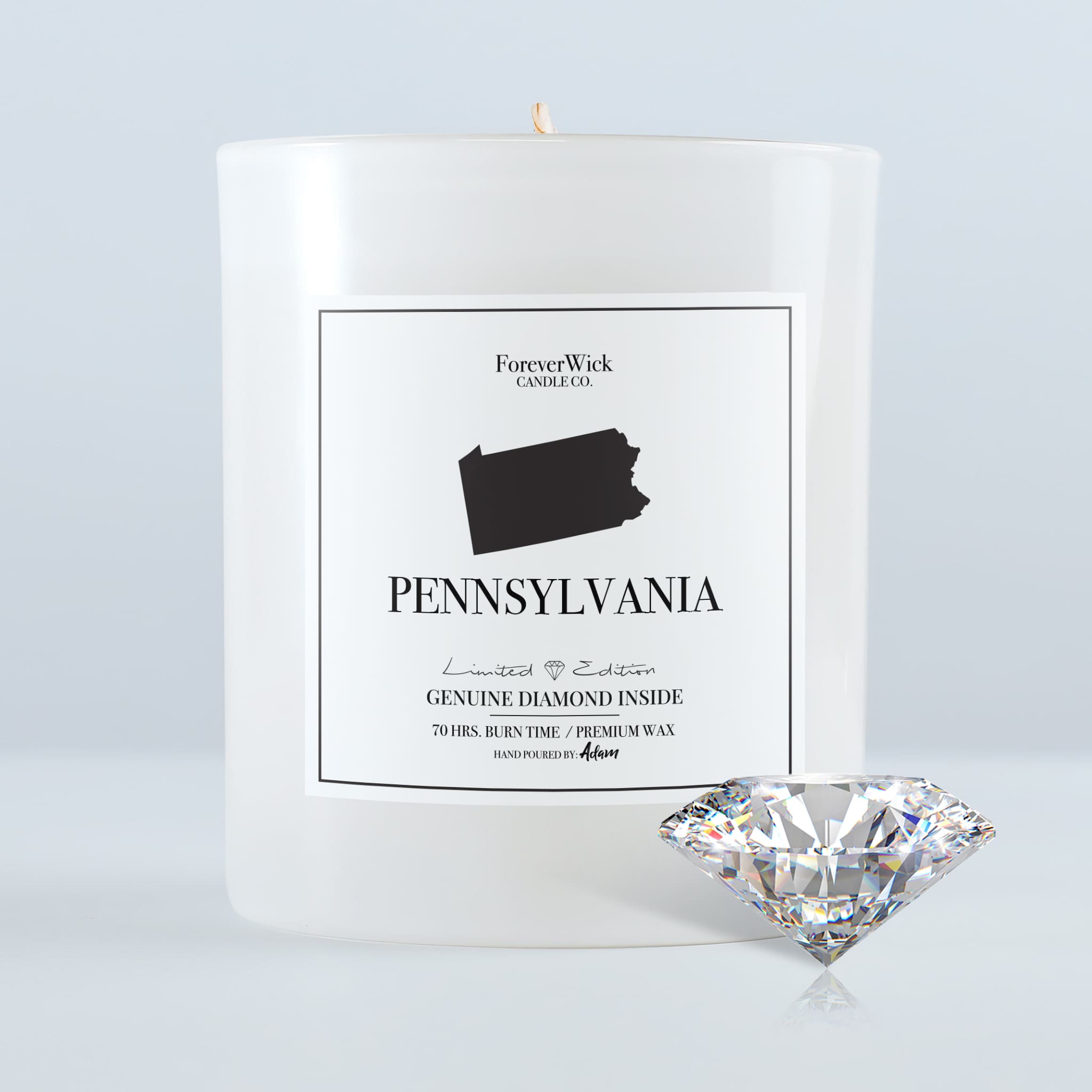 Pennsylvania Diamond Candle