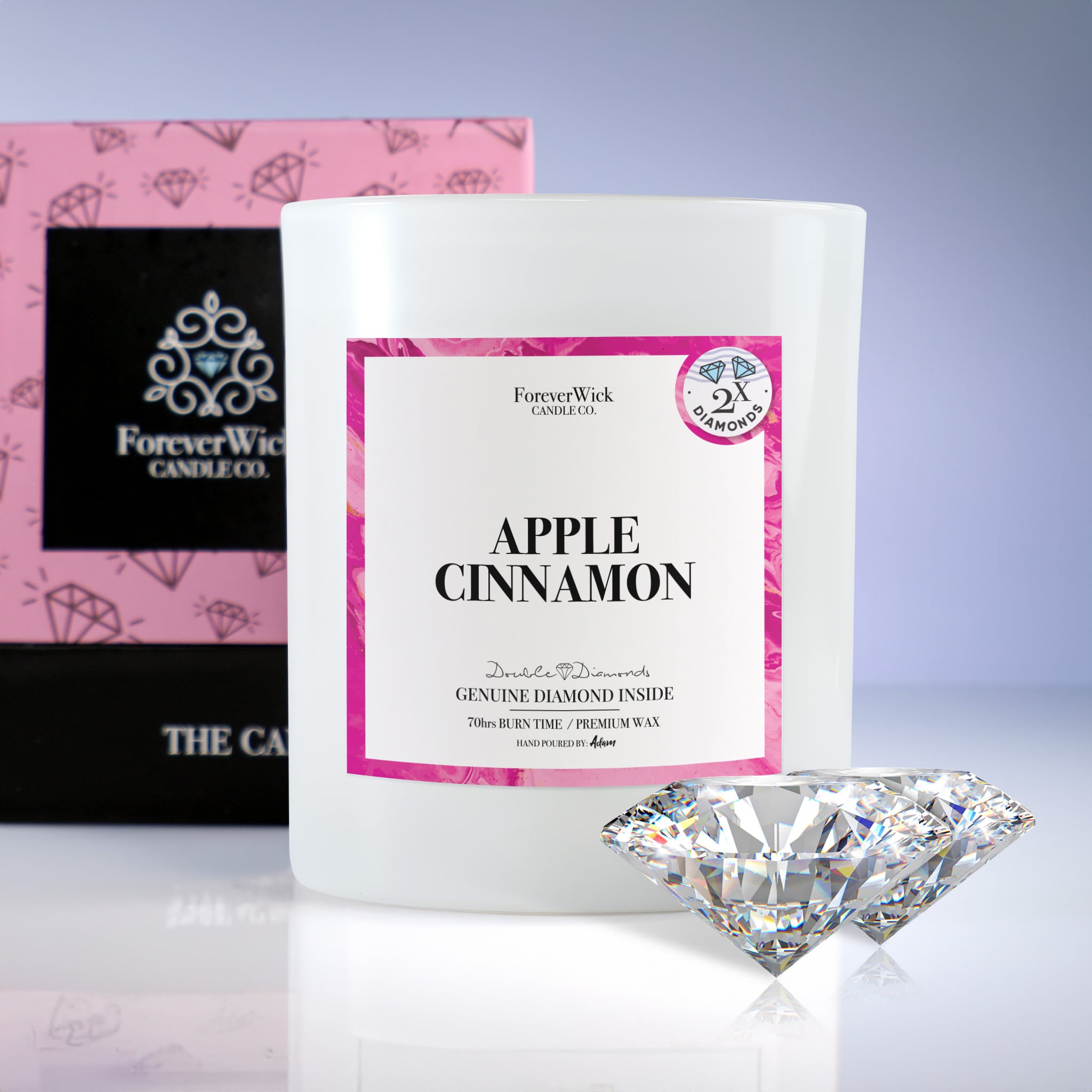 Apple Cinnamon Double Diamond Candle