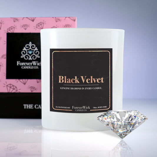 Black Velvet Diamond Candle