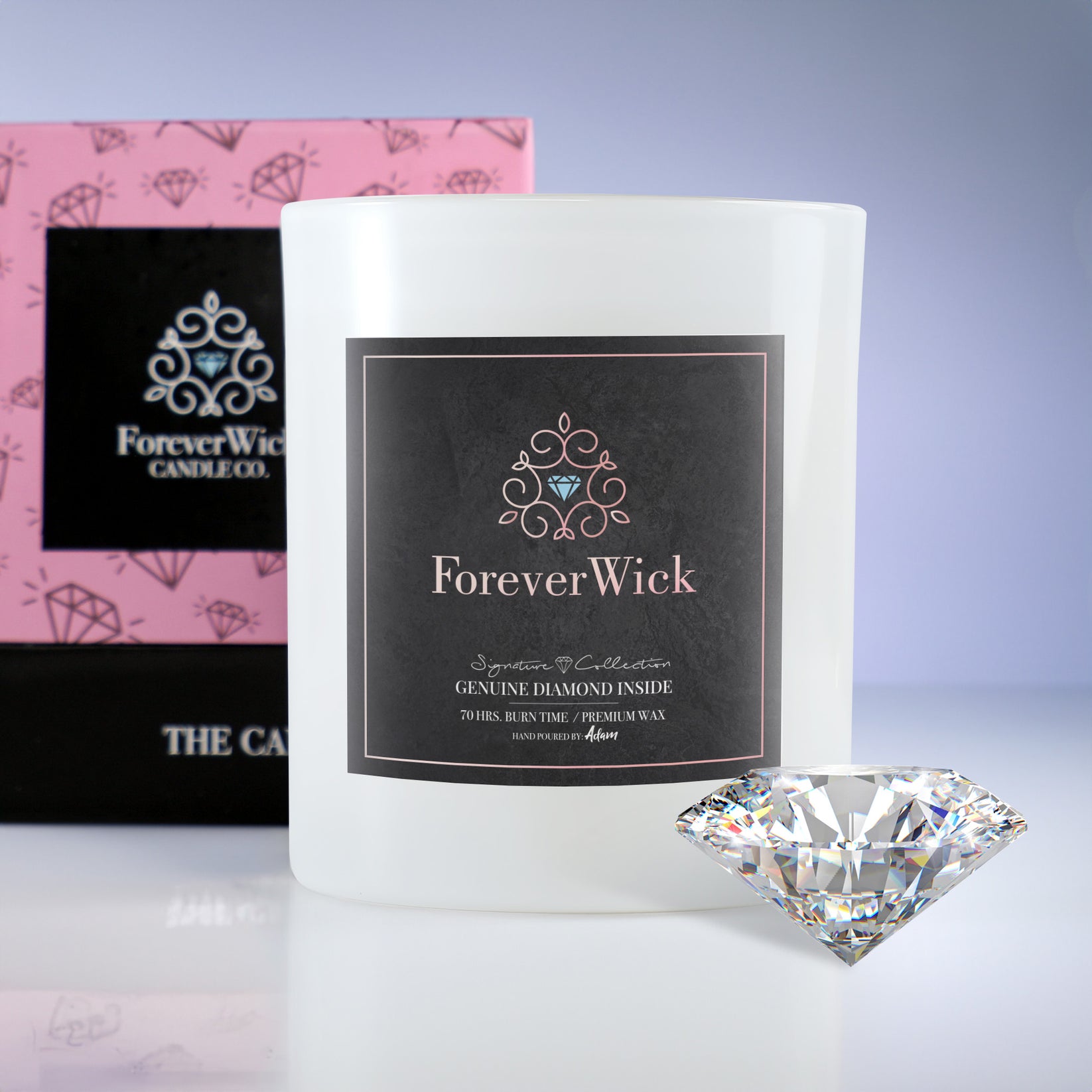 The ForeverWick Diamond Candle