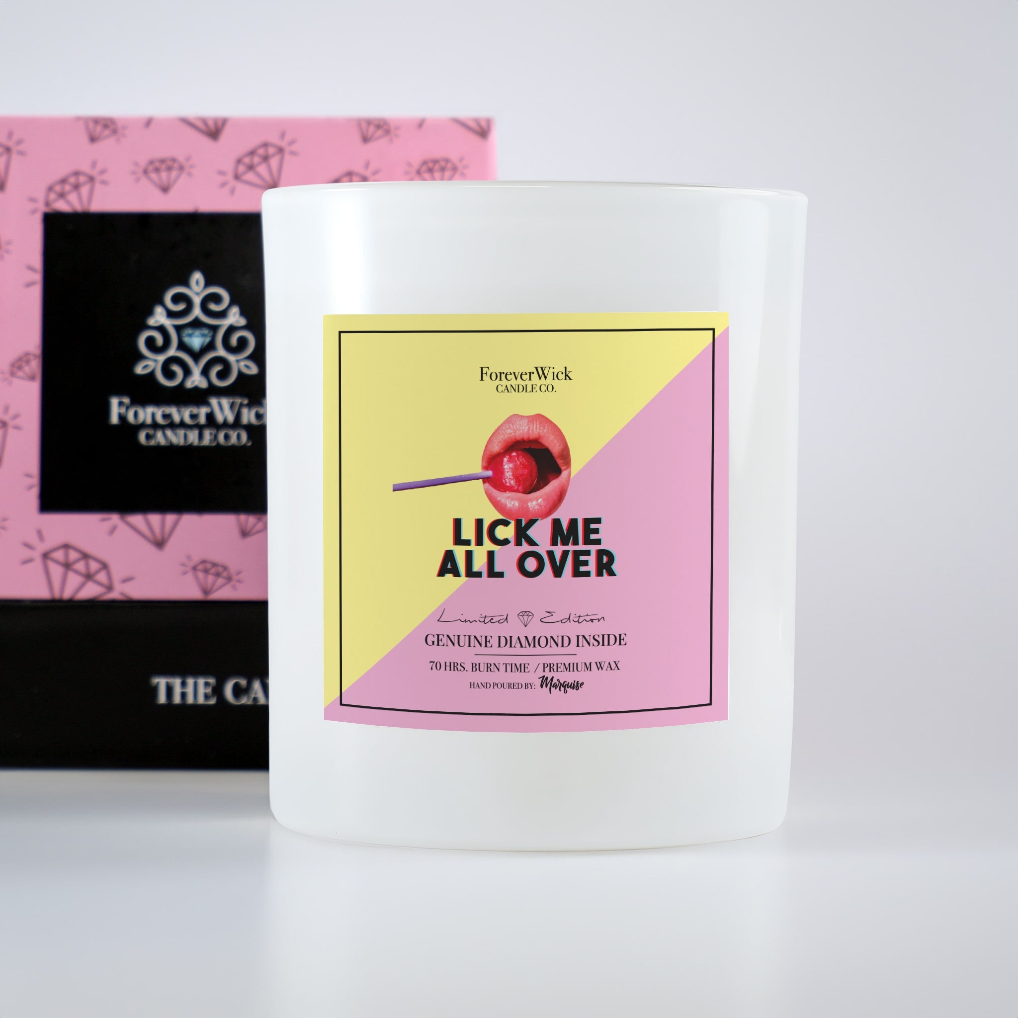 Lick Me All Over Diamond Candle ForeverWick Candle