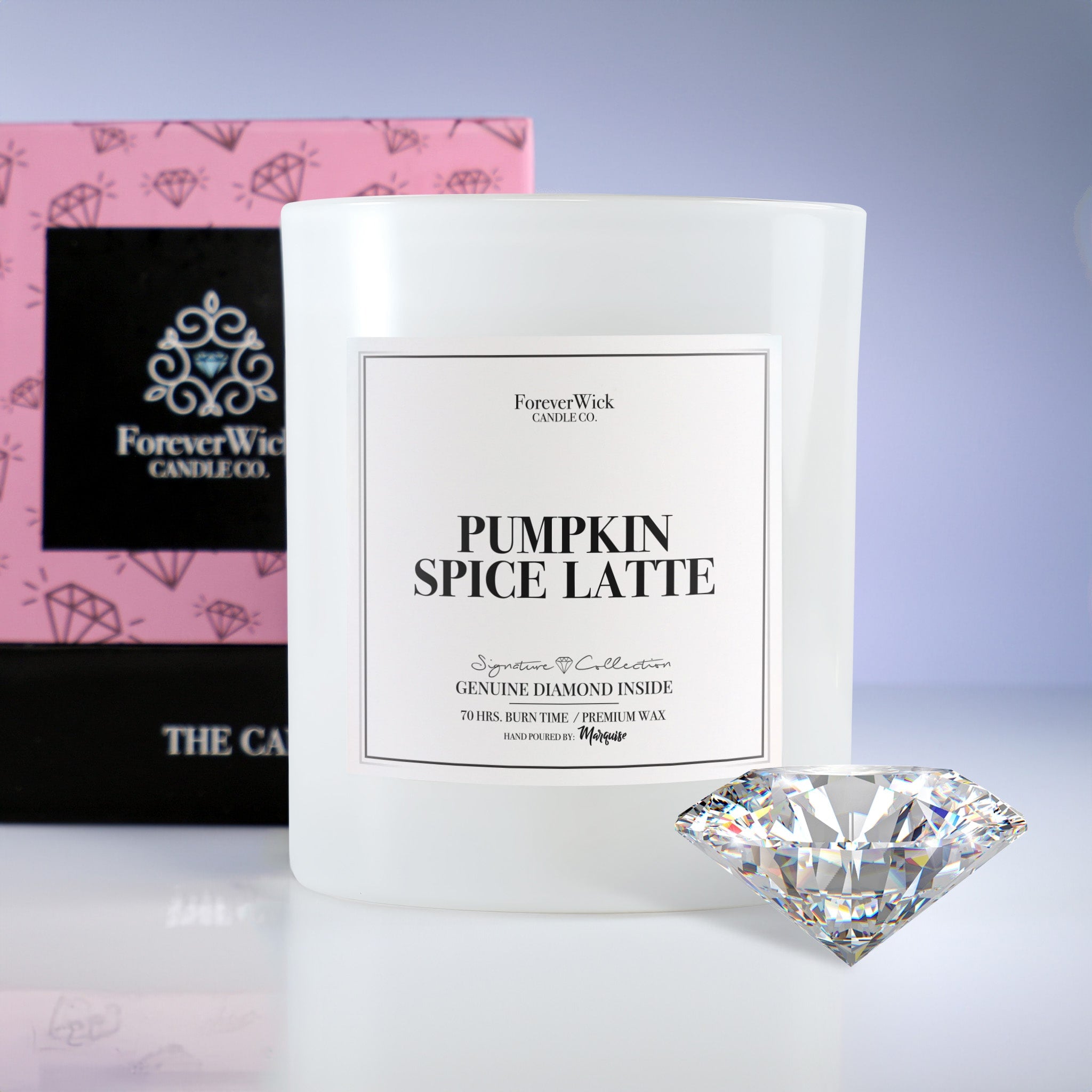 Pumpkin Spice Latte Diamond Candle