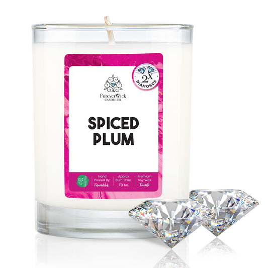 Spiced Plum Double Diamond Candle