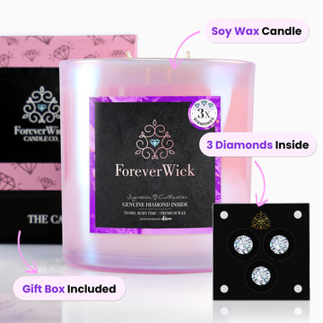 The ForeverWick 3 Diamond Candle