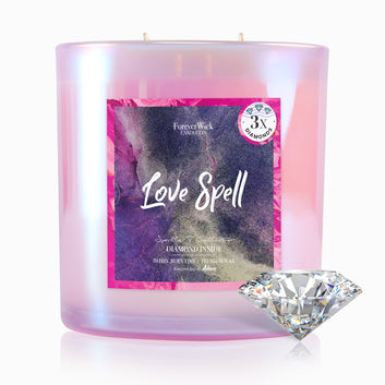 Love Spell 3 Diamond Candle