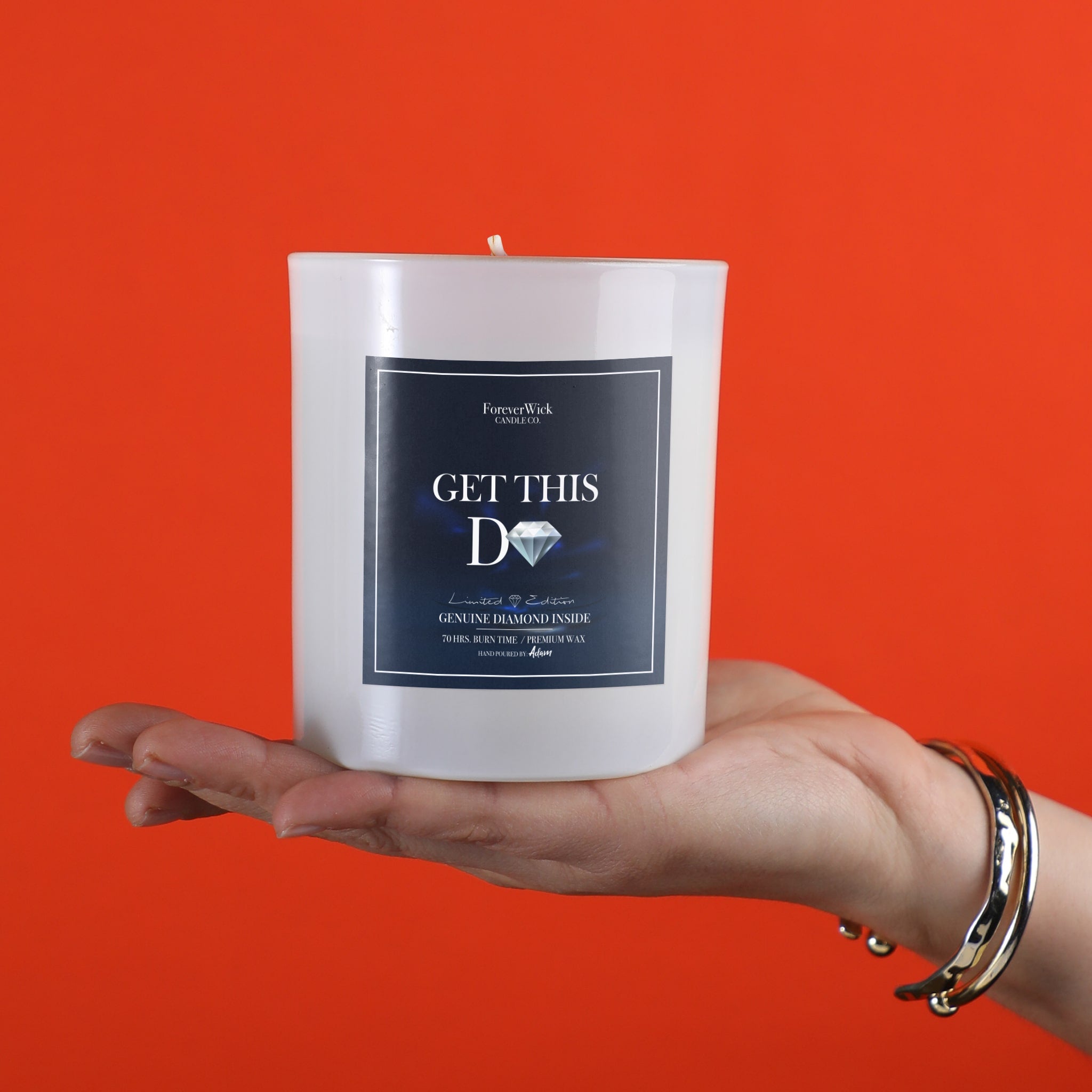 Get This D Diamond Candle