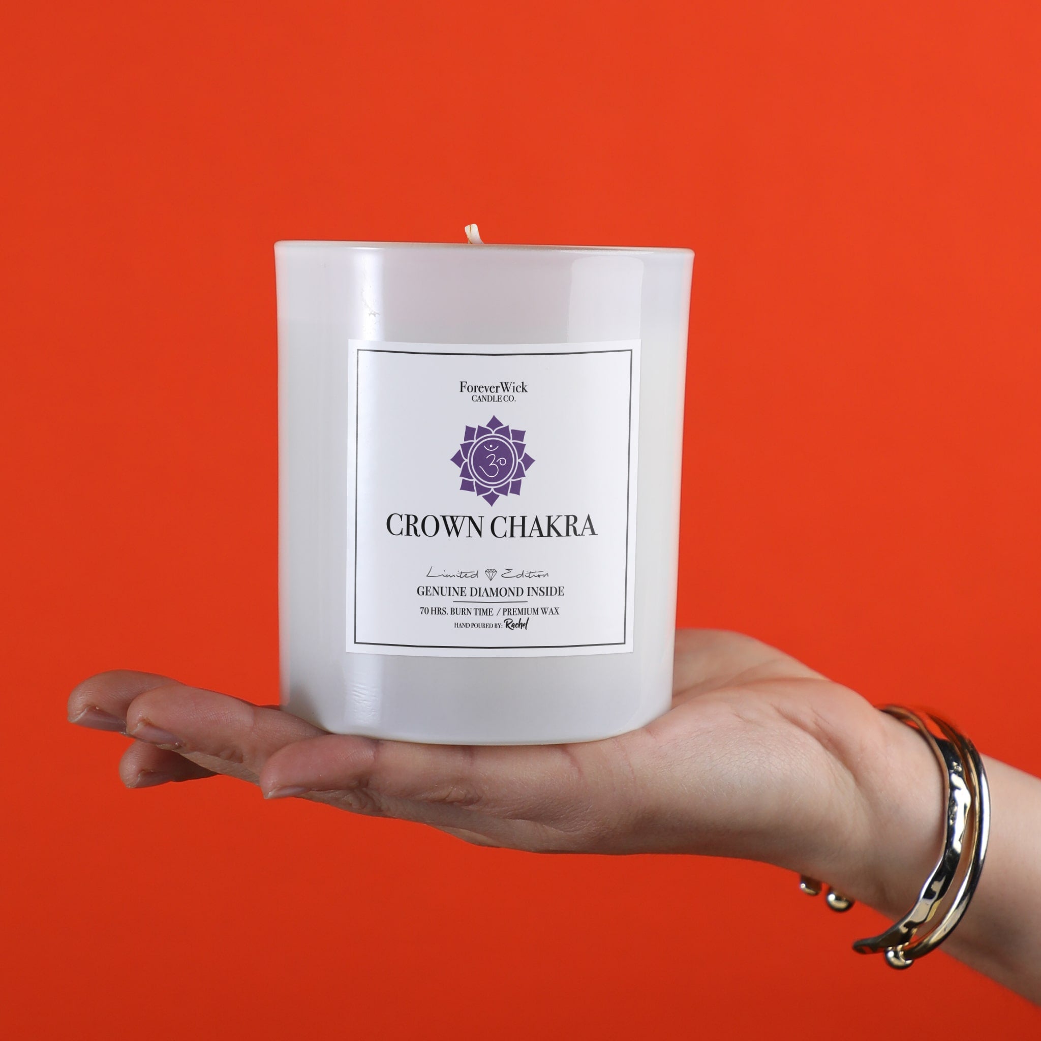 Crown Chakra Crystal & Diamond Candle ForeverWick Candle
