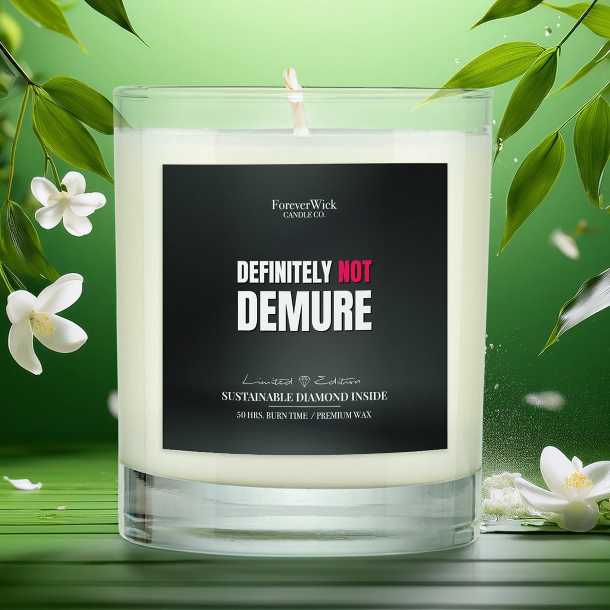 Definitely Not Demure Diamond Candle