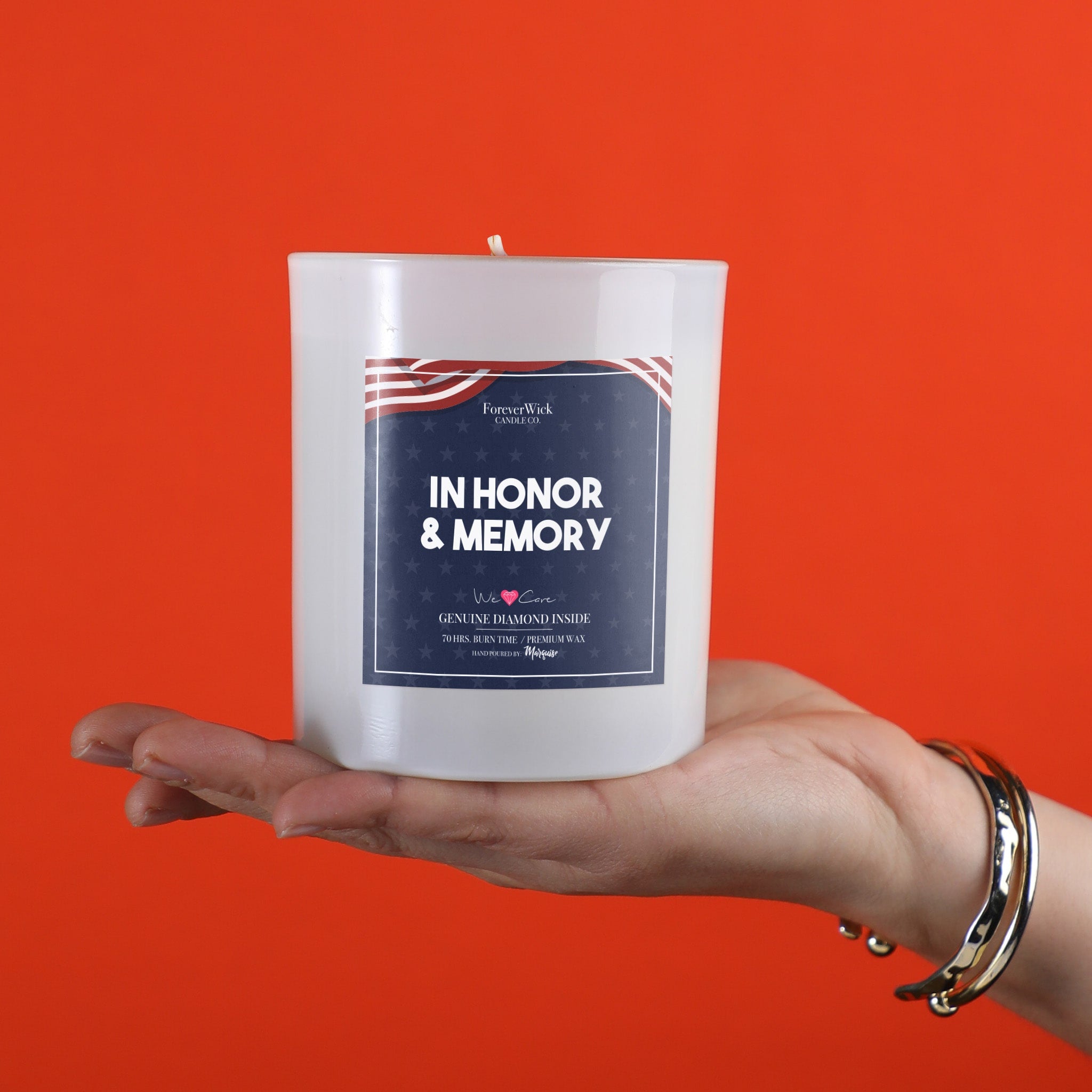 In Honor & Memory Donation Diamond Candle