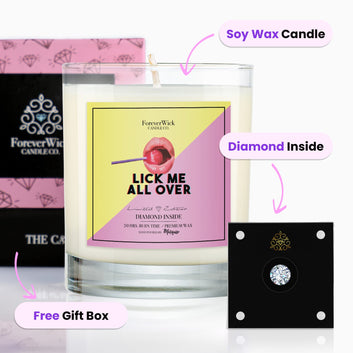 Lick Me All Over Diamond Candle