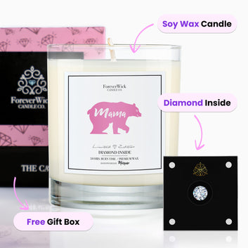 Mama Bear Diamond Candle