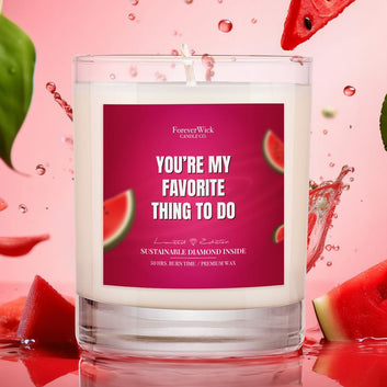 You're My Favorite Thing To Do Diamond Candle