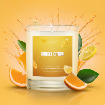 Sunset Citrus Diamond Candle