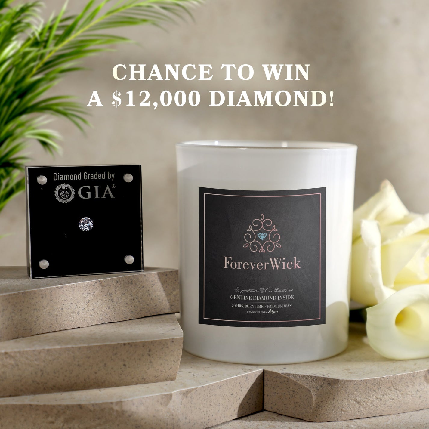 The ForeverWick Diamond Candle