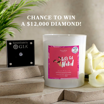 Lets Get Naked Double Diamond Candle