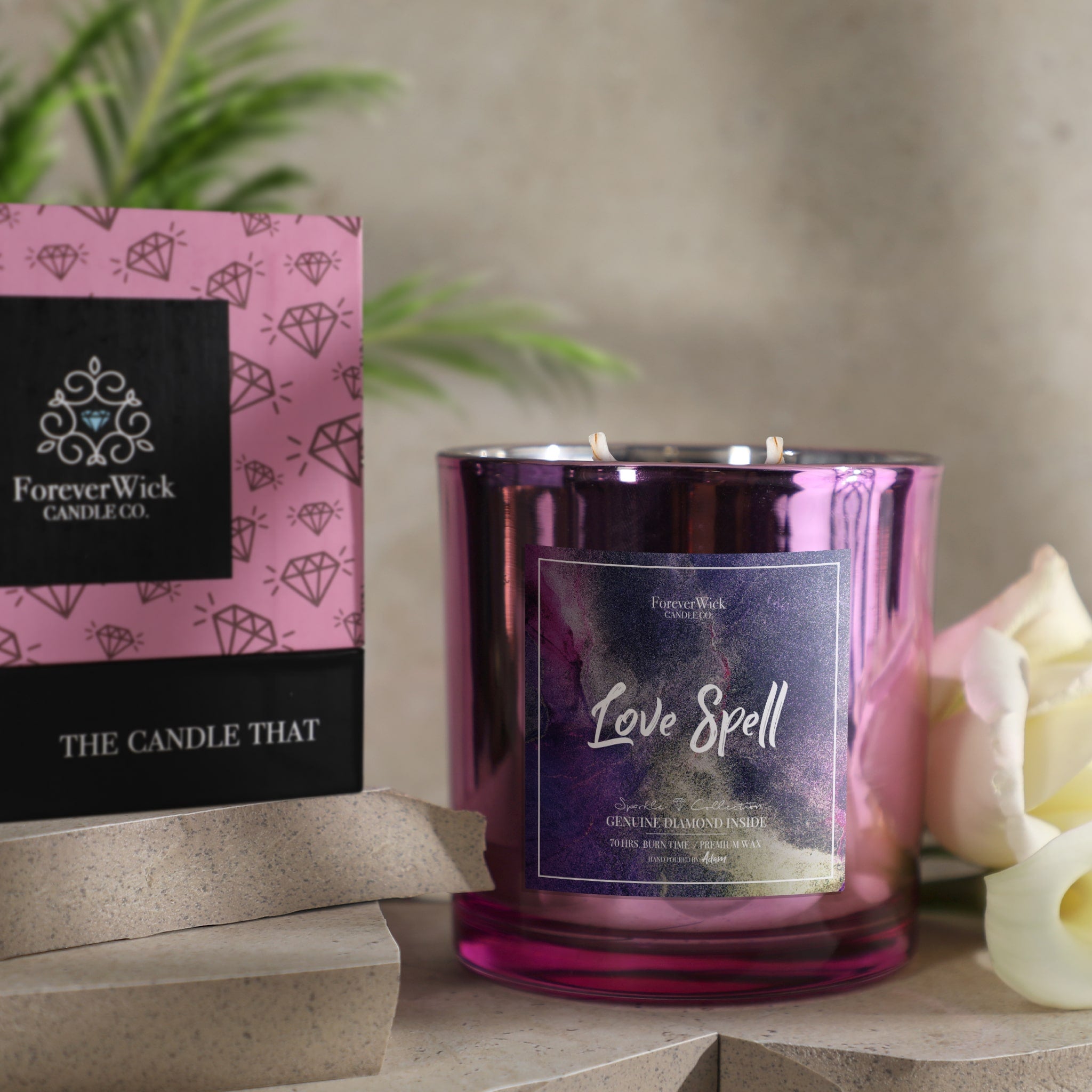 Love Spell Sparkle Diamond Candle