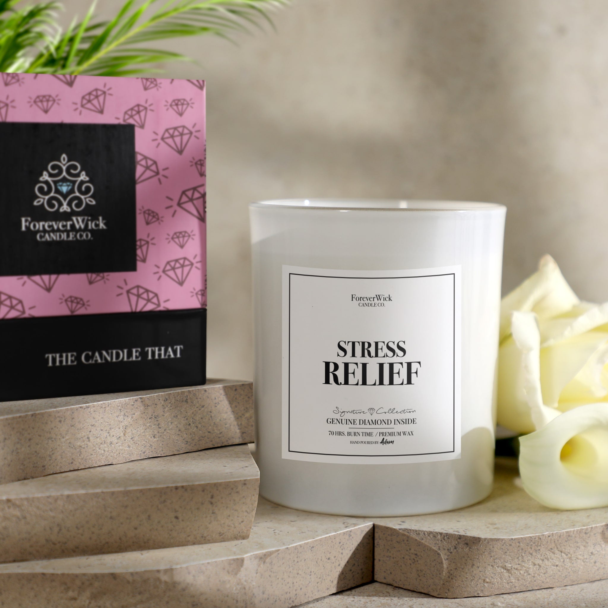 Stress Relief Diamond Candle