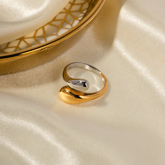 18K Gold-Plated Adjustable Ring
