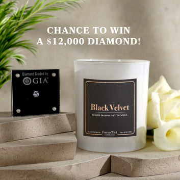Black Velvet Diamond Candle
