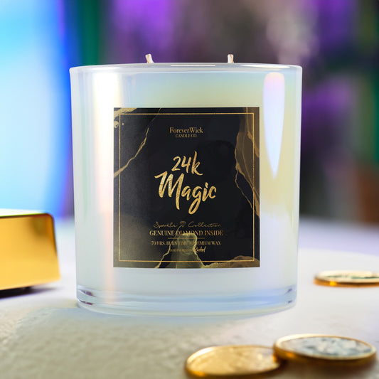 24K Magic Sparkle Diamond Candle