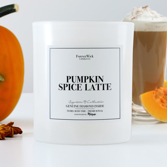 Pumpkin Spice Latte Diamond Candle