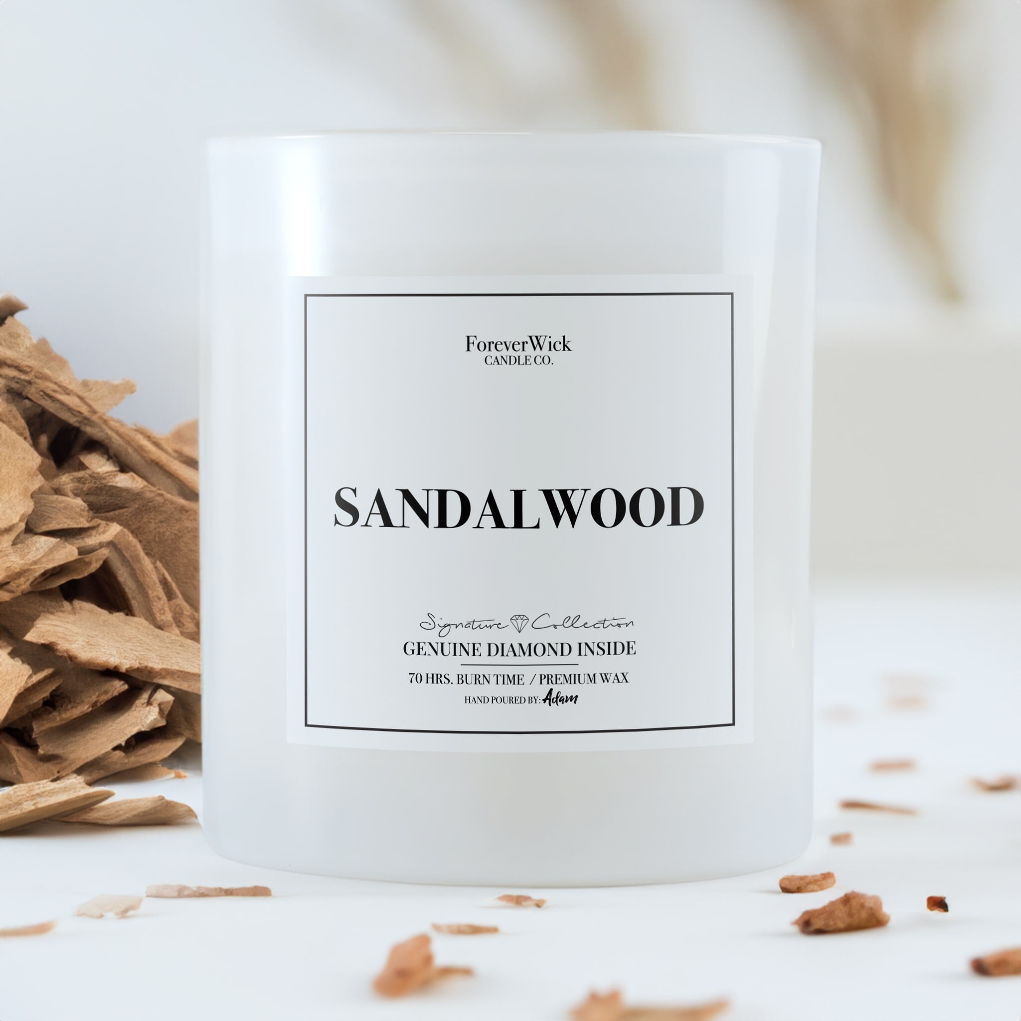 Sandalwood Diamond Candle