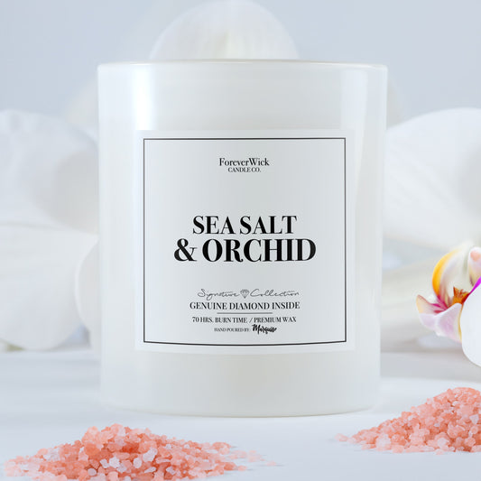 Sea Salt & Orchid Diamond Candle