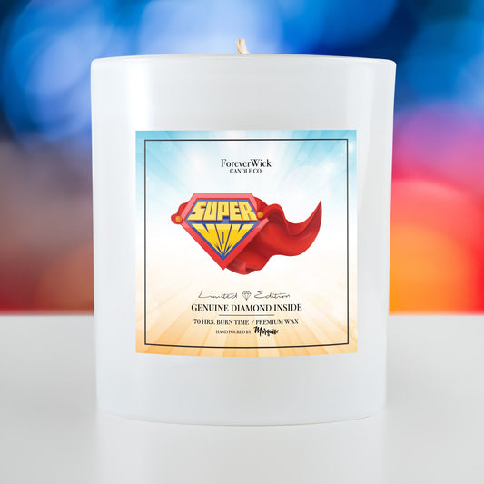 Super Mom Diamond Candle