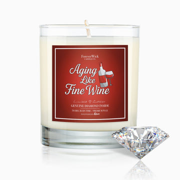 Aging Like Fine Wine Diamond Candle