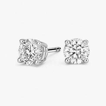 3 ct. tw. Lab Diamond Stud Earrings (925 Sterling Silver)