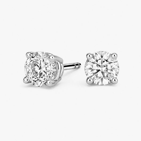 3 ct. tw. Lab Diamond Stud Earrings (925 Sterling Silver)