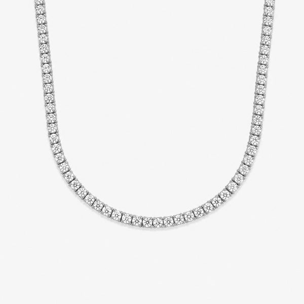 10 ct. tw. Lab Diamond Tennis Necklace (925 Sterling Silver)