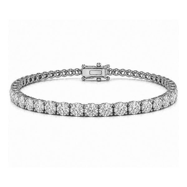10 ct. tw. Lab Diamond Tennis Bracelet (925 Sterling Silver)
