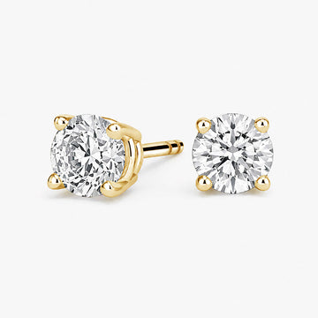 4 ct. tw. Lab Diamond Stud Earrings (10K Gold)