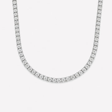 14 ct. tw. Lab Diamond Tennis Necklace (925 Sterling Silver)