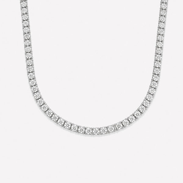14 ct. tw. Lab Diamond Tennis Necklace (925 Sterling Silver)